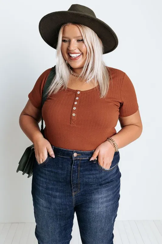 Impressive Touch Top In Rust Curves sold by Impressions