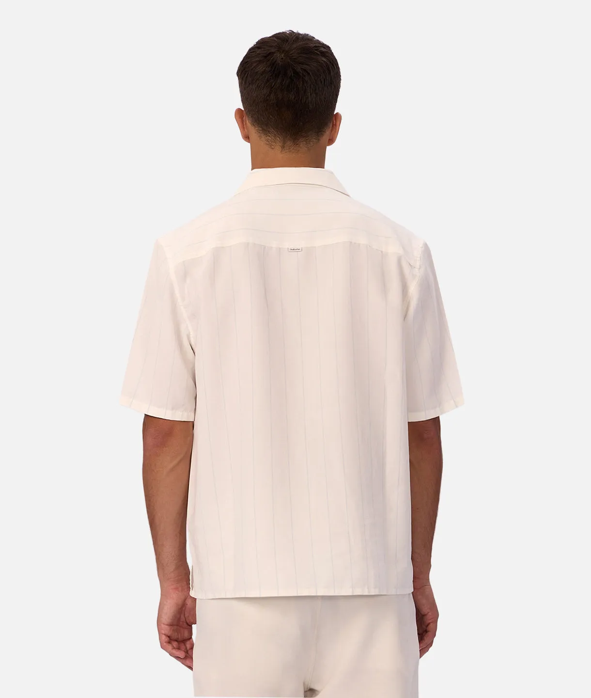 The Malibu Short Sleeve Shirt - Cream / Lt Blue sold by Industrie Clothing product image thumbnail 4