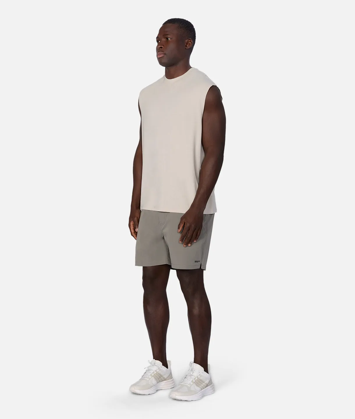 The Freeman Sleeveless Tee - Stone sold by Industrie Clothing product image thumbnail 3
