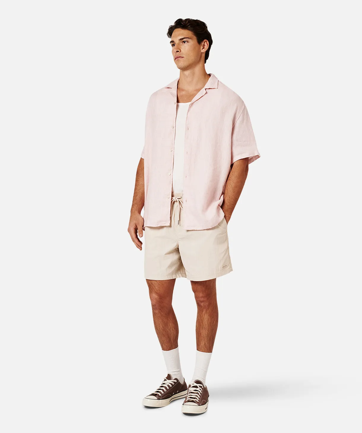 The Del Sur Linen S/s Shirt - YD Rose sold by Industrie Clothing product image thumbnail 3