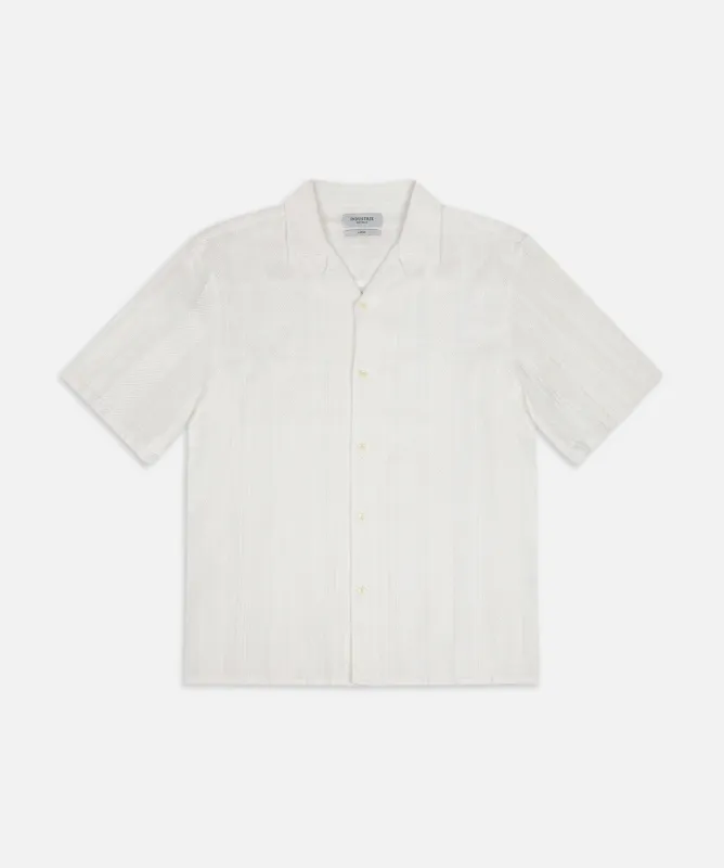 The S25 Salamanca Short Sleeve Shirt - Off White sold by Industrie Clothing