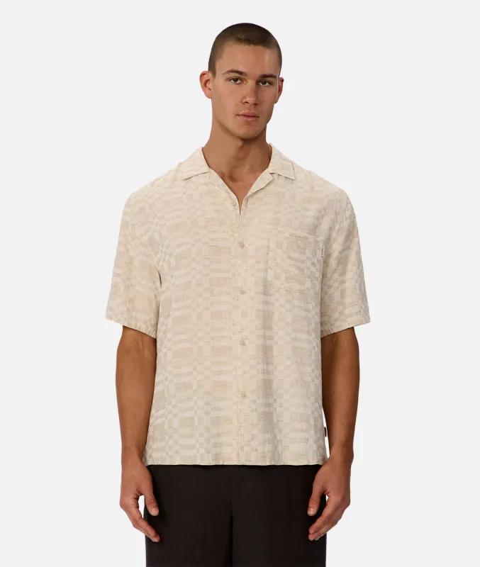 The Hutton Short Sleeve Shirt - Wheat Combo sold by Industrie Clothing