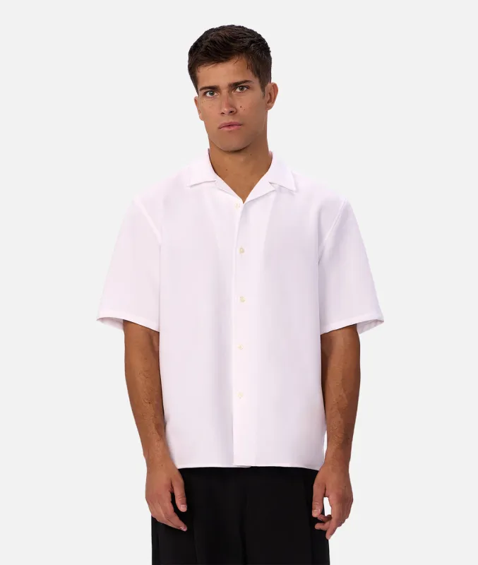 The Lightweight Lusso Short Sleeve Shirt - Winter White sold by Industrie Clothing