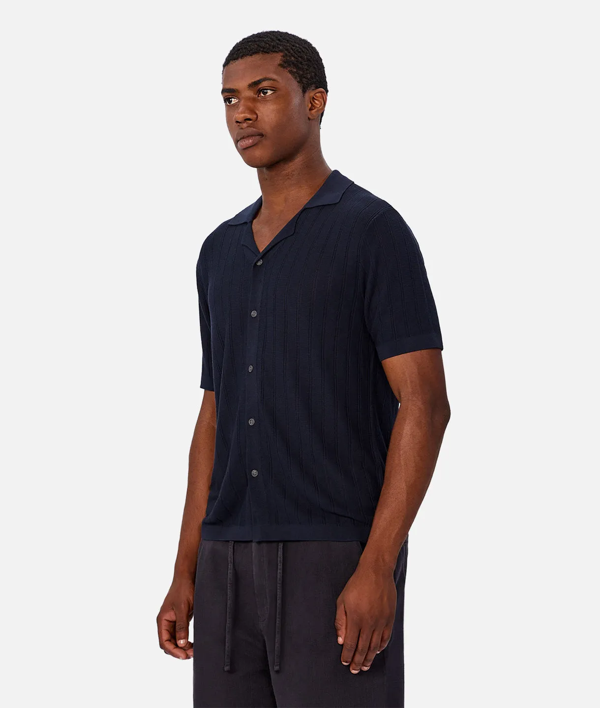The St Pierre Short Sleeve Shirt - New Navy sold by Industrie Clothing product image thumbnail 3