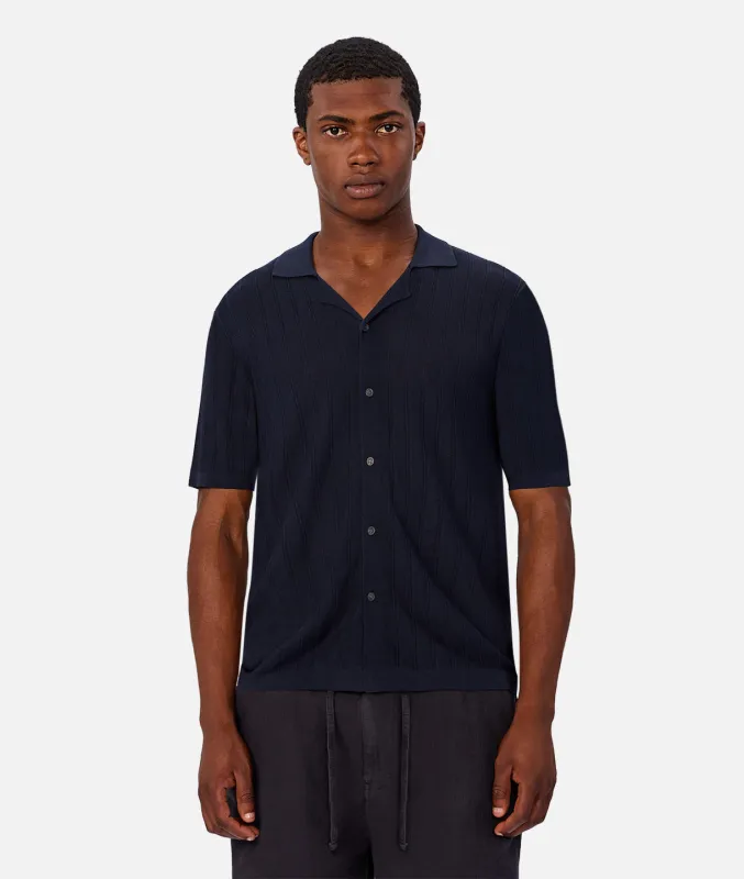 The St Pierre Short Sleeve Shirt - New Navy made by Industrie Clothing