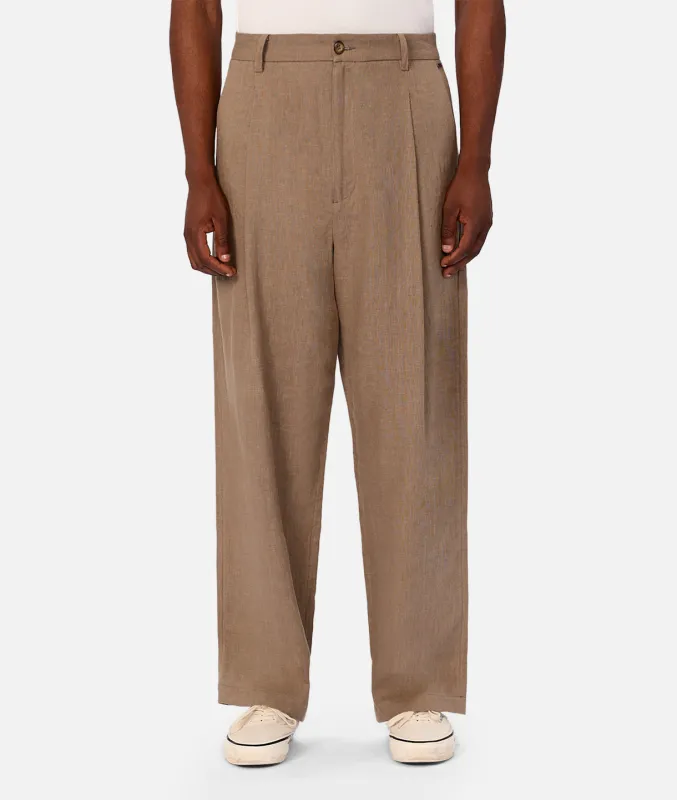 The Linen Lusso Pant - Mushroom made by Industrie Clothing