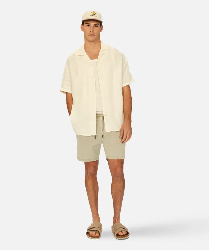 The Del Sur Linen S/s Shirt - YD Cream sold by Industrie Clothing