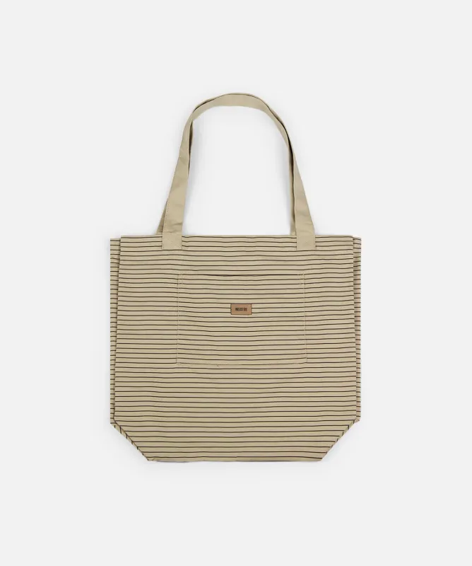The Stripe Tote Bag - Shallot/Onyx sold by Industrie Clothing