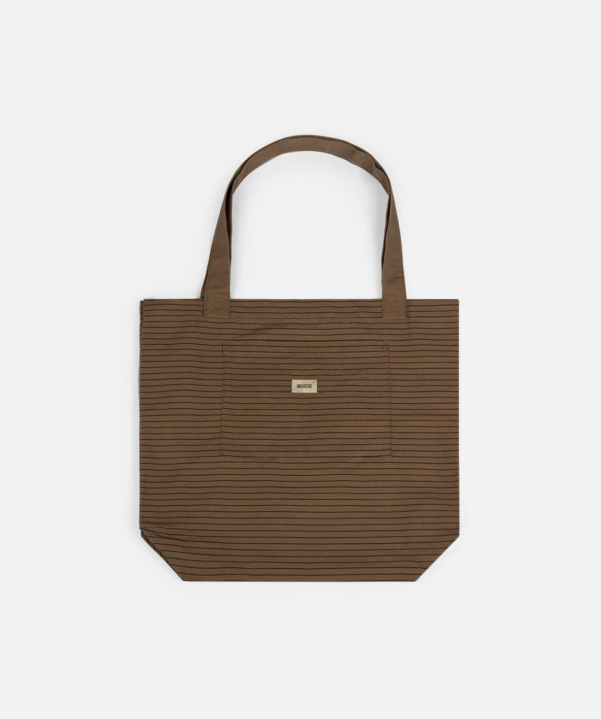 The Stripe Tote Bag - Cocoa/Onyx sold by Industrie Clothing