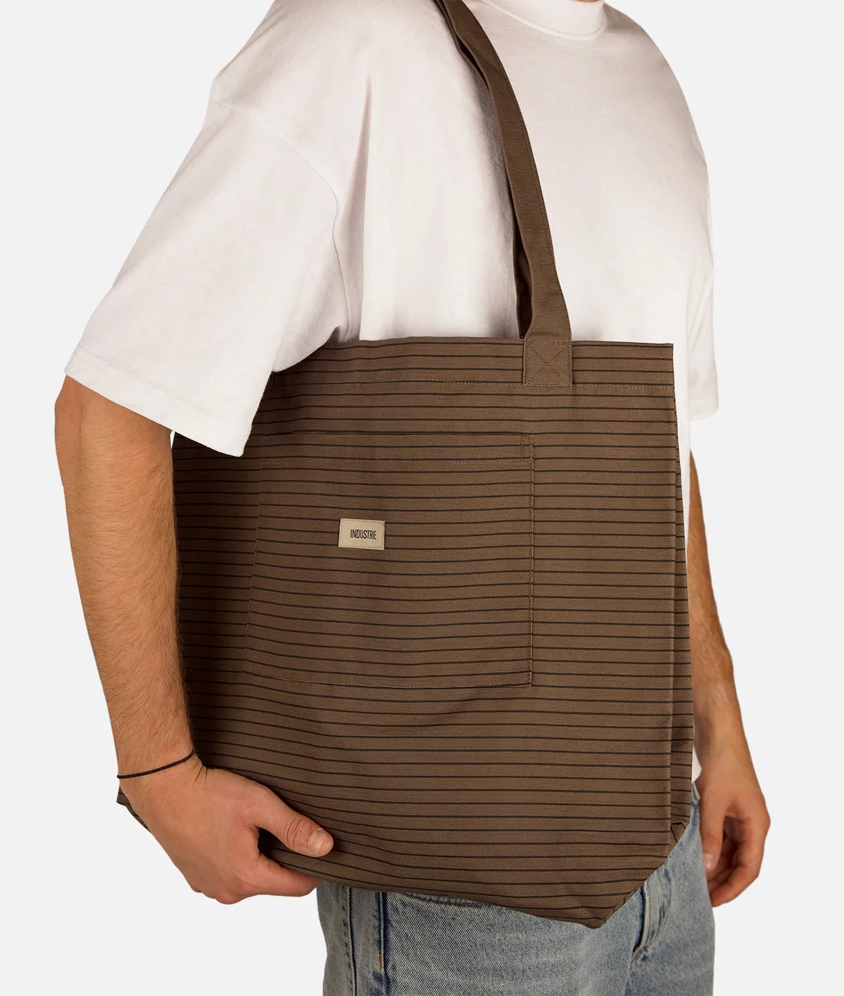 The Stripe Tote Bag - Cocoa/Onyx sold by Industrie Clothing product image thumbnail 2