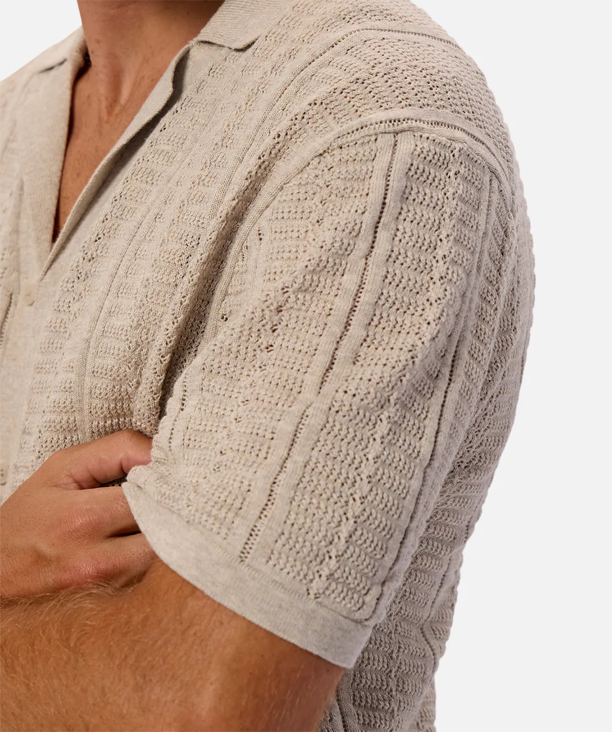 The Montpellier Short Sleeve Shirt - Beige sold by Industrie Clothing product image thumbnail 2