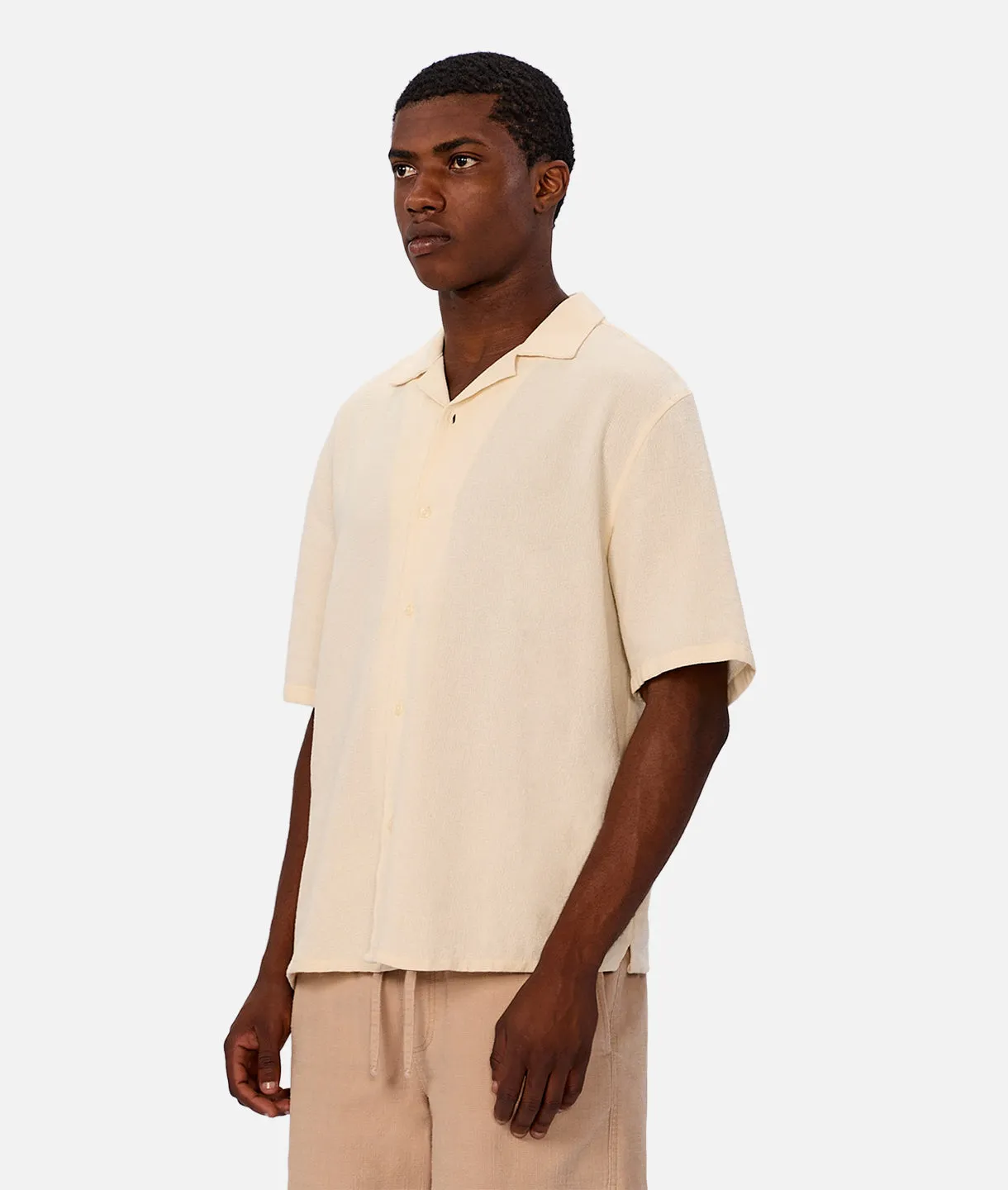The Marbella Short Sleeve Shirt - Butter sold by Industrie Clothing product image thumbnail 3
