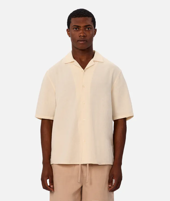 The Marbella Short Sleeve Shirt - Butter sold by Industrie Clothing