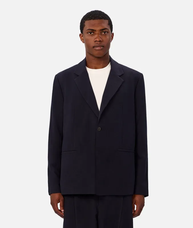 The Single Button Lusso Blazer - Navy made by Industrie Clothing