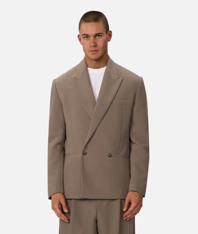 The Lightweight Lusso Blazer - Taupe 25 sold by Industrie Clothing