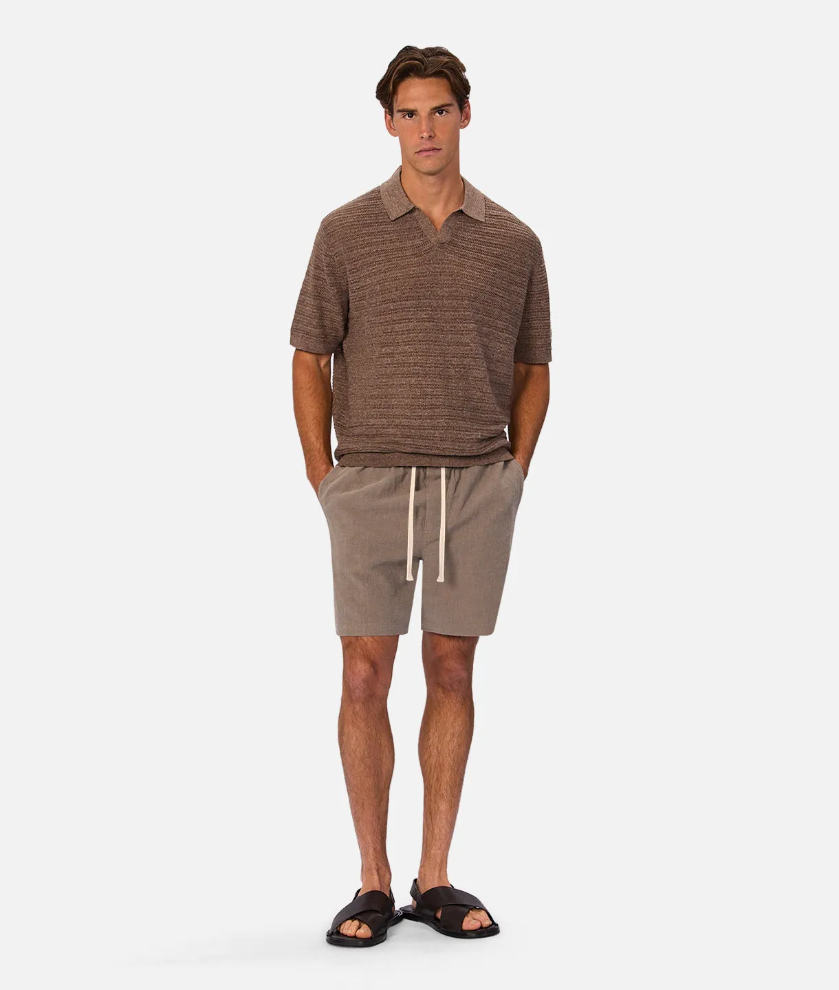 The Bologna Polo - Wood Melange sold by Industrie Clothing product image thumbnail 2