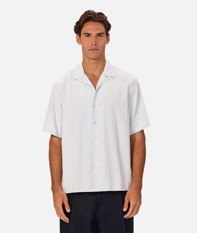 The Andreas Short Sleeve Shirt - Bleach sold by Industrie Clothing