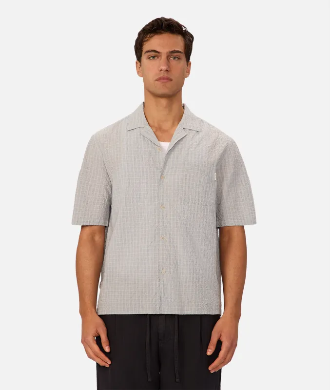 The Ramone Short Sleeve Shirt - Light Blue Combo sold by Industrie Clothing