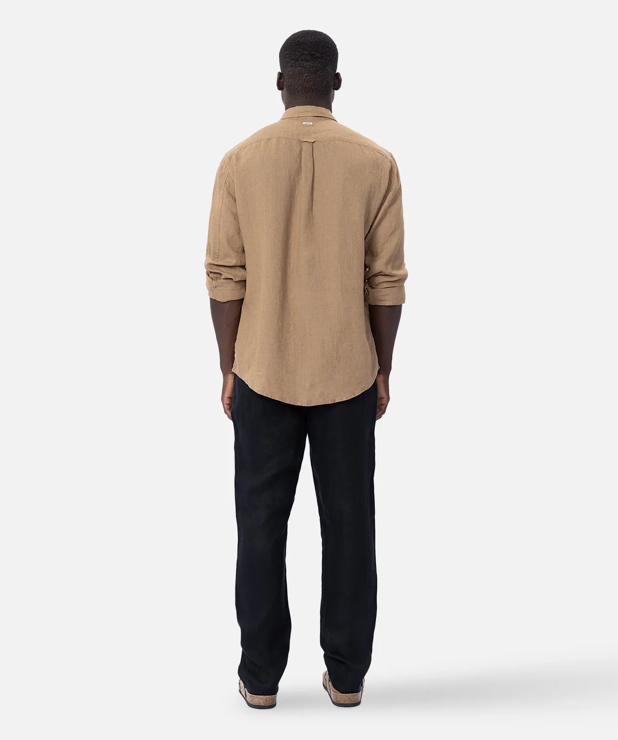 The Tennyson Linen Long Sleeve Shirt - Brass sold by Industrie Clothing product image thumbnail 3