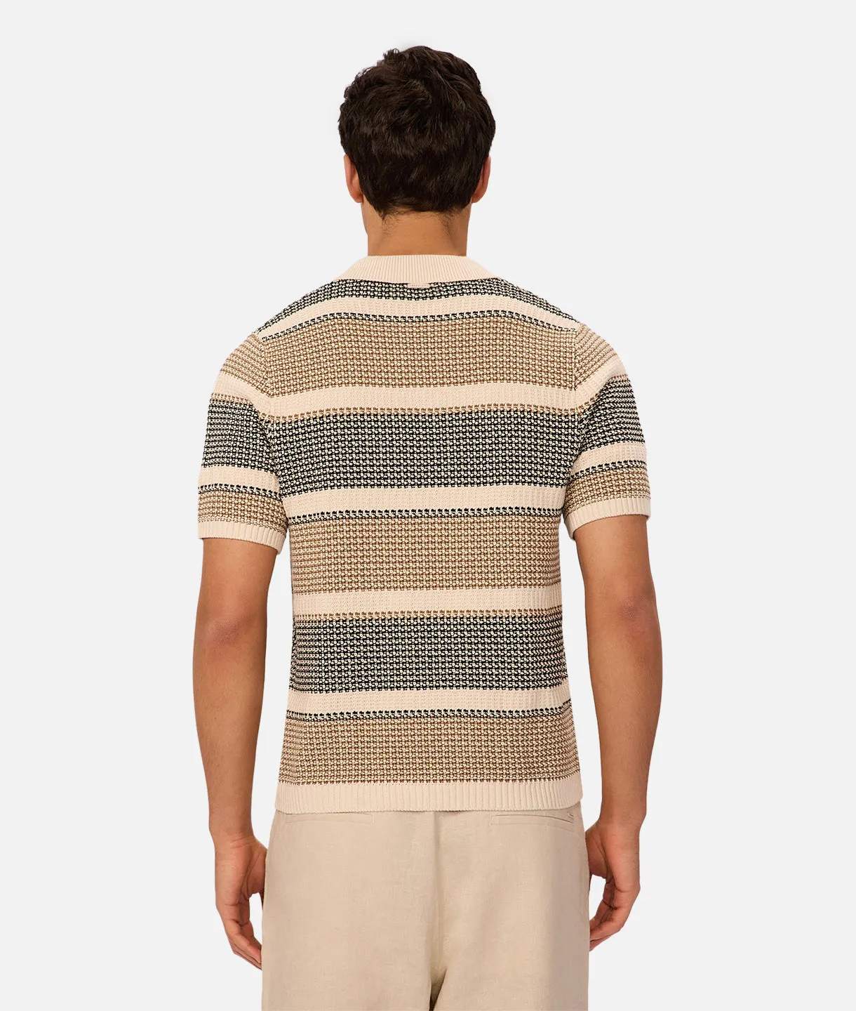 The Puglia Polo - Stone Marle sold by Industrie Clothing product image thumbnail 5