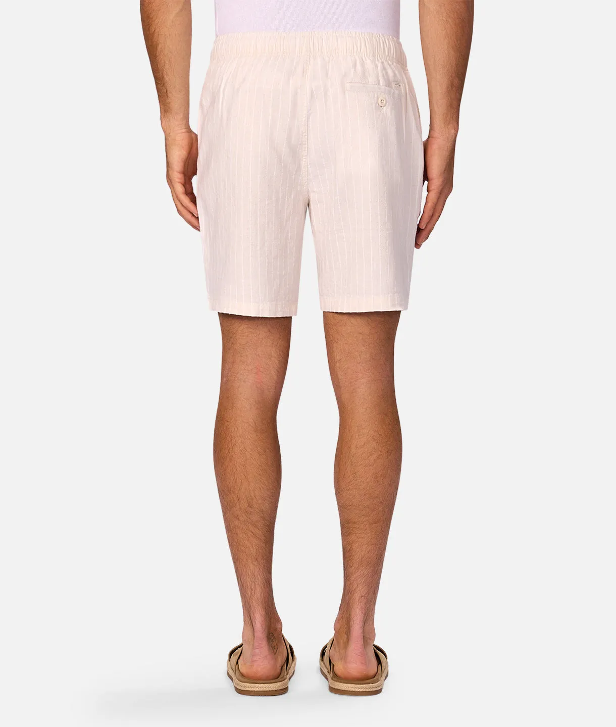 The La Brava Linen Blend Short - Wheat/Off White sold by Industrie Clothing product image thumbnail 4