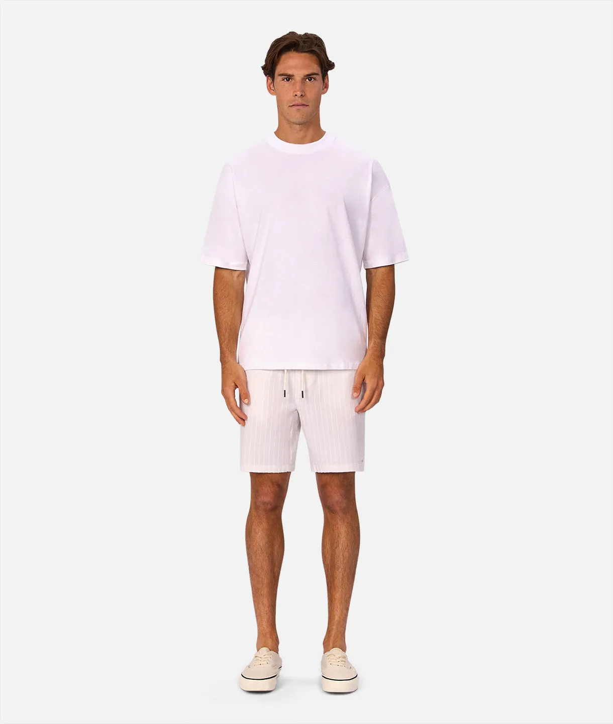 The La Brava Linen Blend Short - Duck Egg/White sold by Industrie Clothing product image thumbnail 5