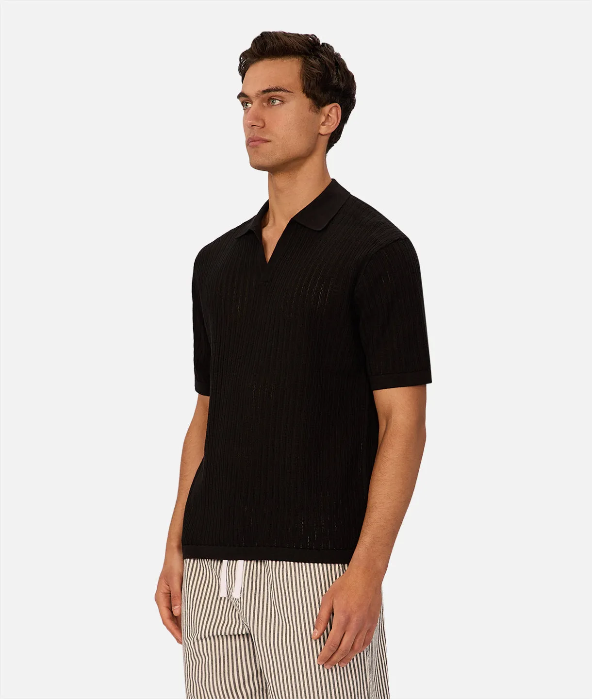 The Poolside Polo - Black sold by Industrie Clothing product image thumbnail 3