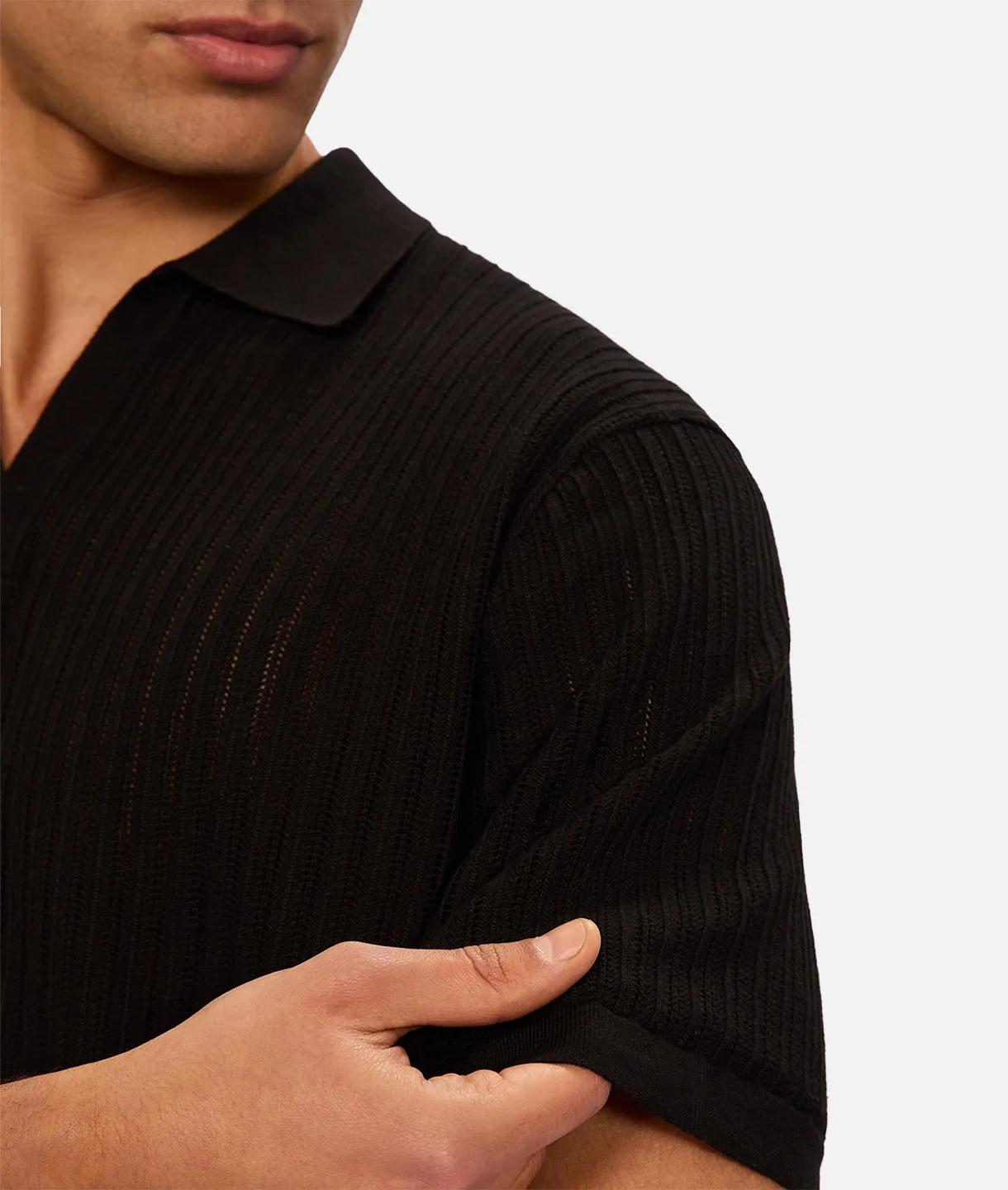 The Poolside Polo - Black sold by Industrie Clothing product image thumbnail 2