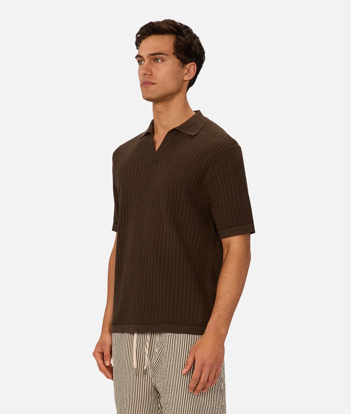 The Poolside Polo - Dark Teak sold by Industrie Clothing product image thumbnail 4