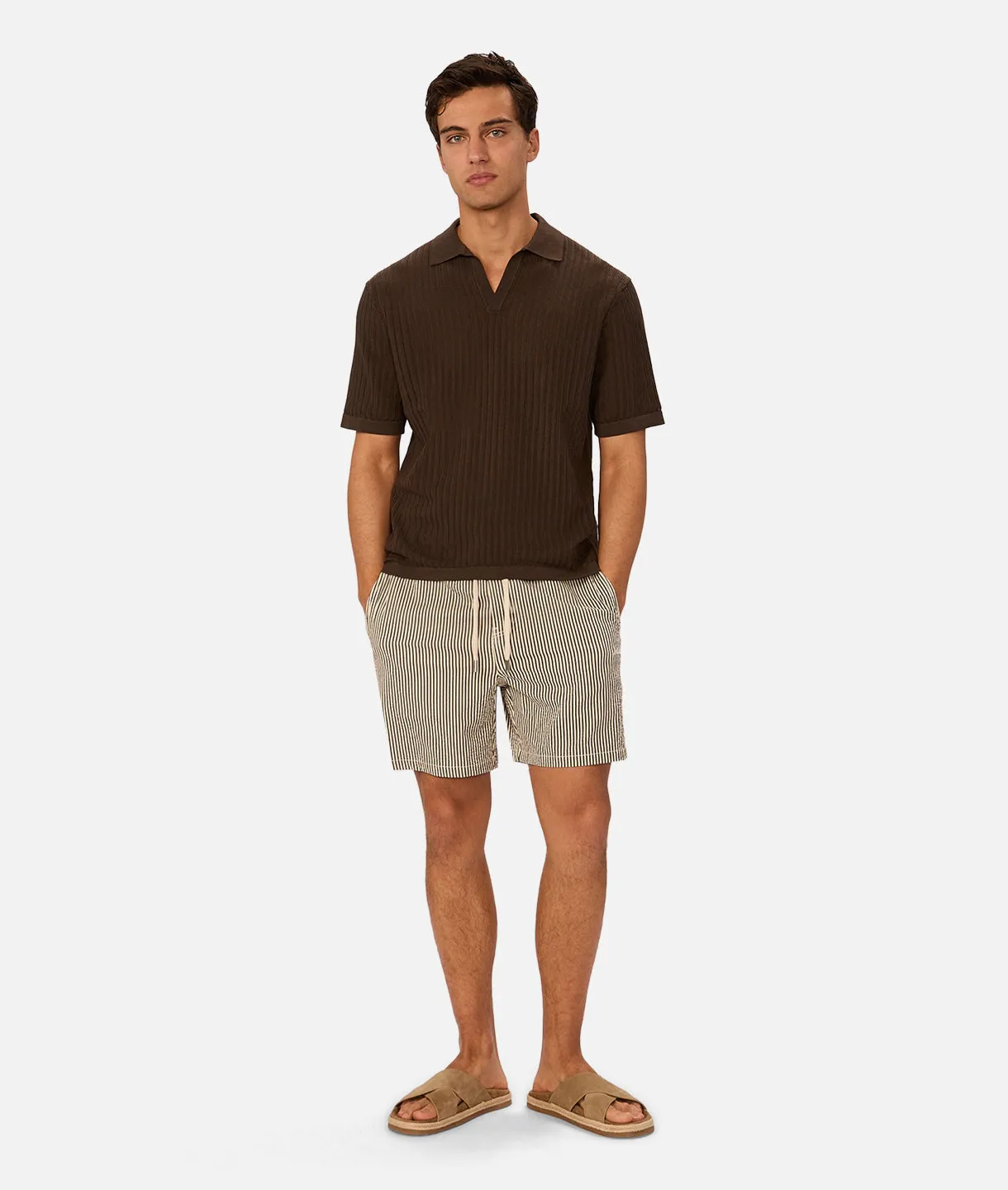 The Poolside Polo - Dark Teak sold by Industrie Clothing product image thumbnail 2