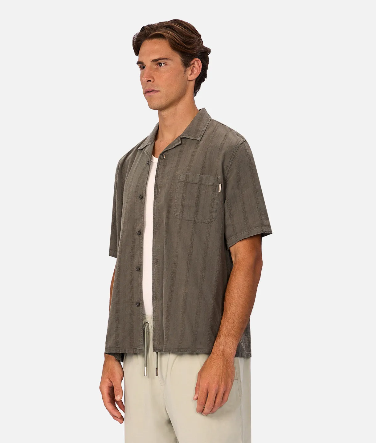 The Andreas Short Sleeve Shirt - Oregano sold by Industrie Clothing product image thumbnail 4