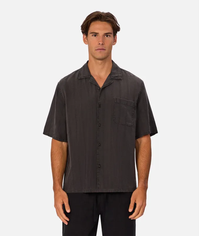 The Andreas Short Sleeve Shirt - Granite sold by Industrie Clothing