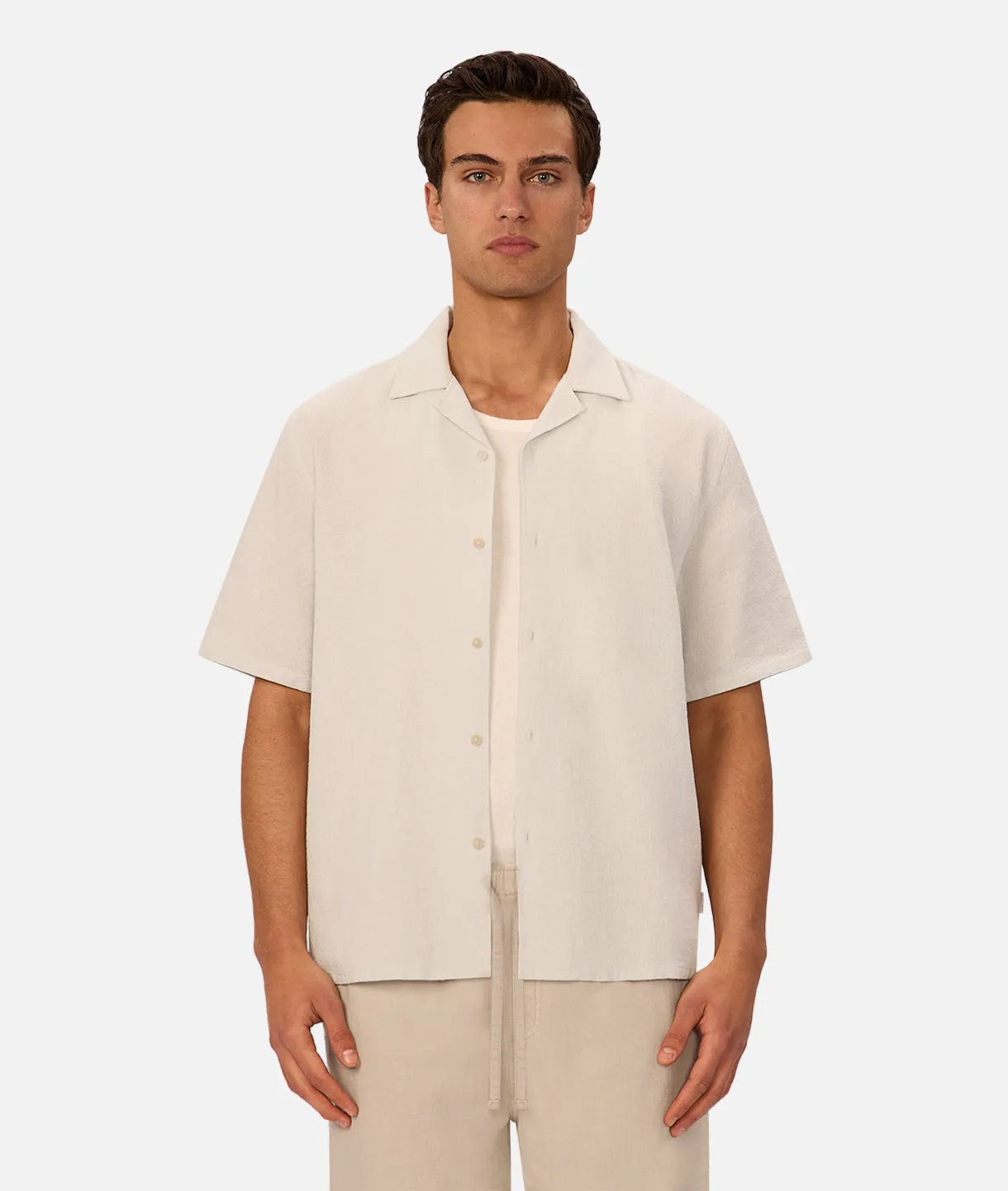 The Marbella Short Sleeve Shirt - Ice sold by Industrie Clothing