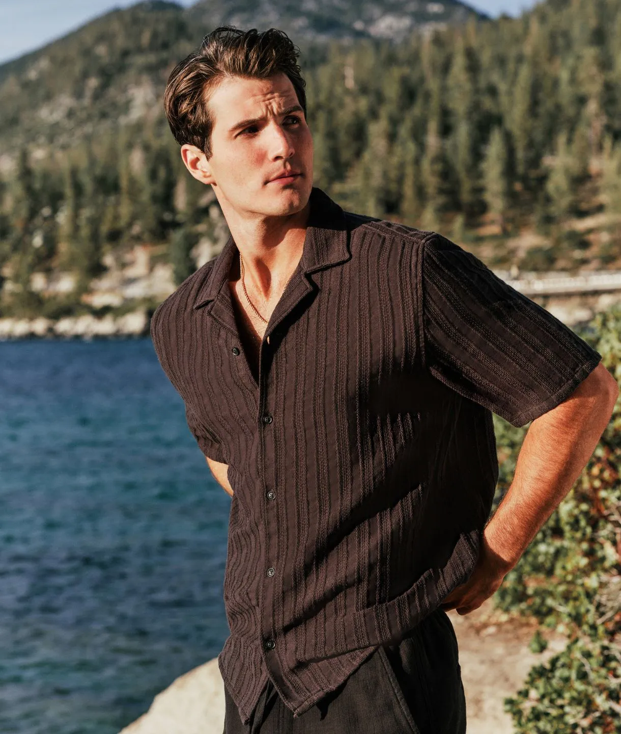 The Modello Short Sleeve Shirt - Onyx sold by Industrie Clothing product image thumbnail 2