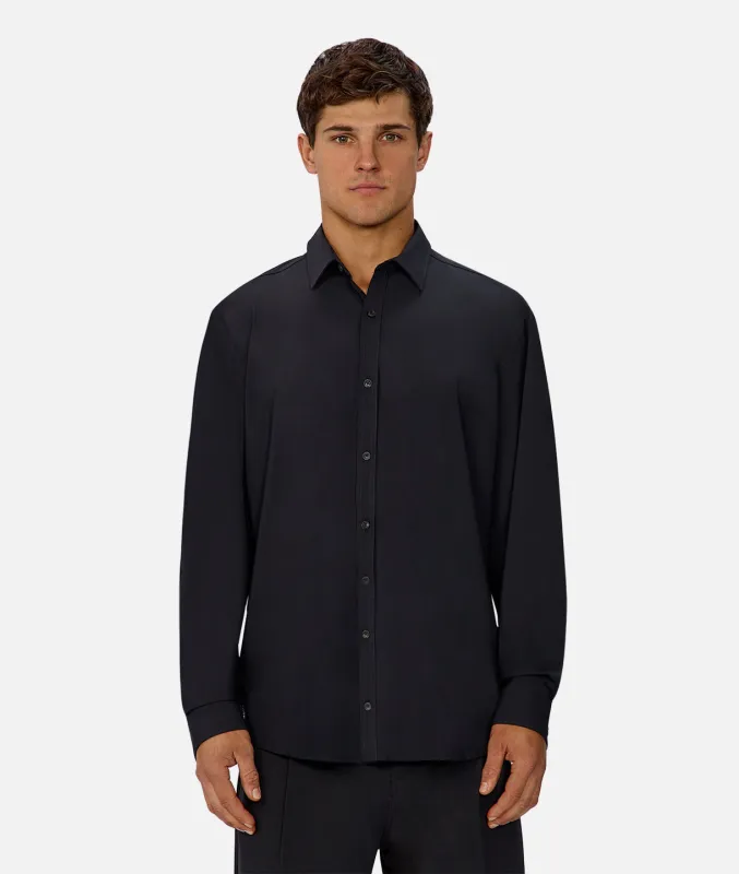 The Long Sleeve Tech Shirt - Black sold by Industrie Clothing