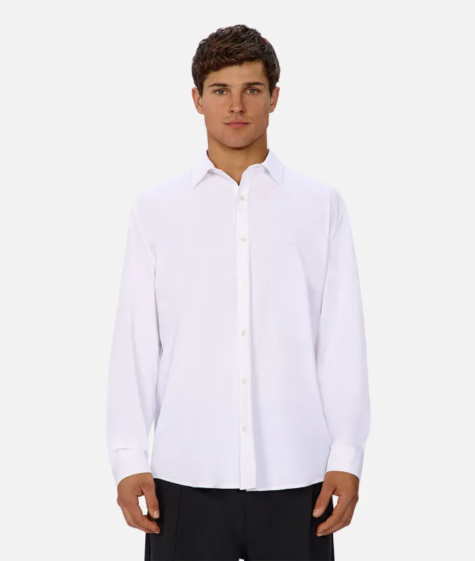 The Long Sleeve Tech Shirt - White sold by Industrie Clothing