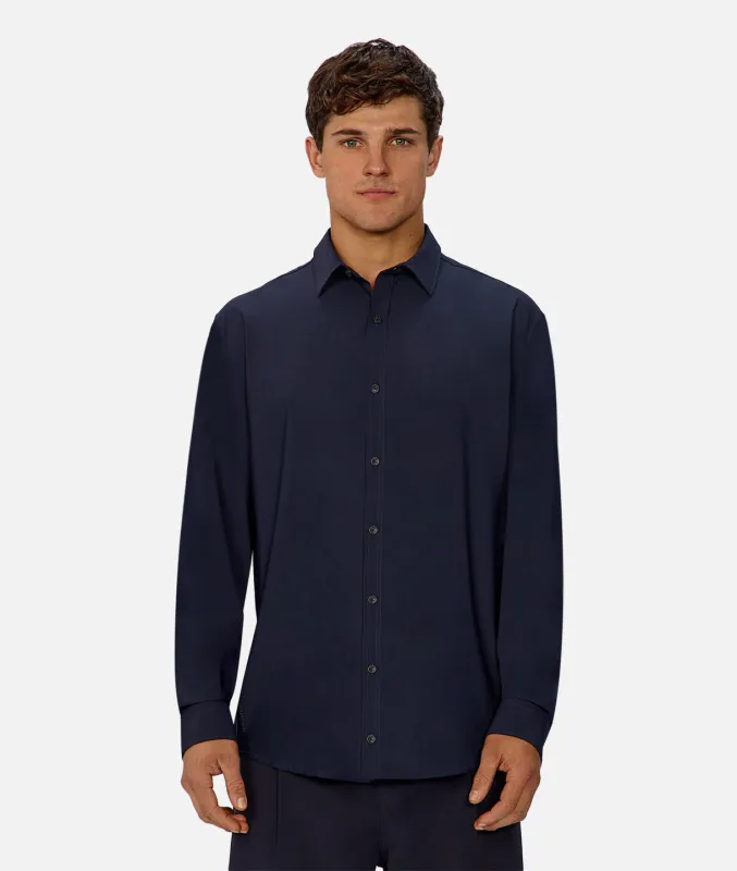 The Long Sleeve Tech Shirt - Navy sold by Industrie Clothing