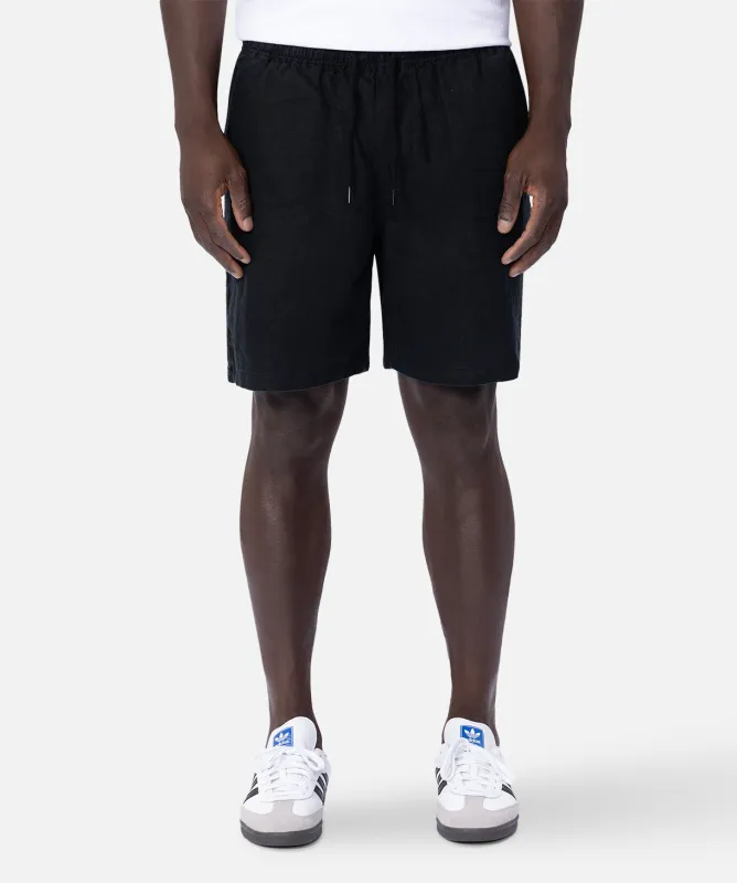 The Marina Linen Short - Black sold by Industrie Clothing