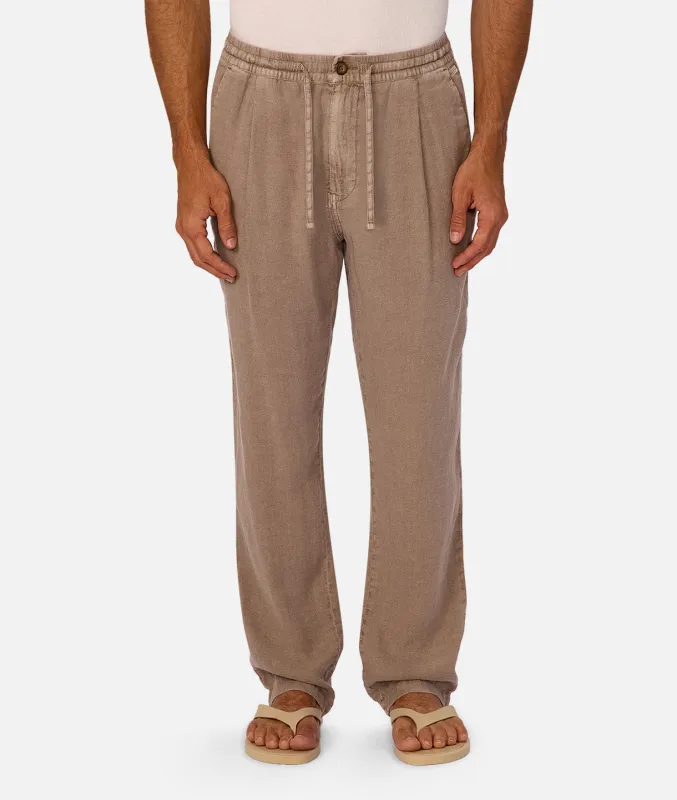 The New Capri Linen Pant - Sandrift sold by Industrie Clothing