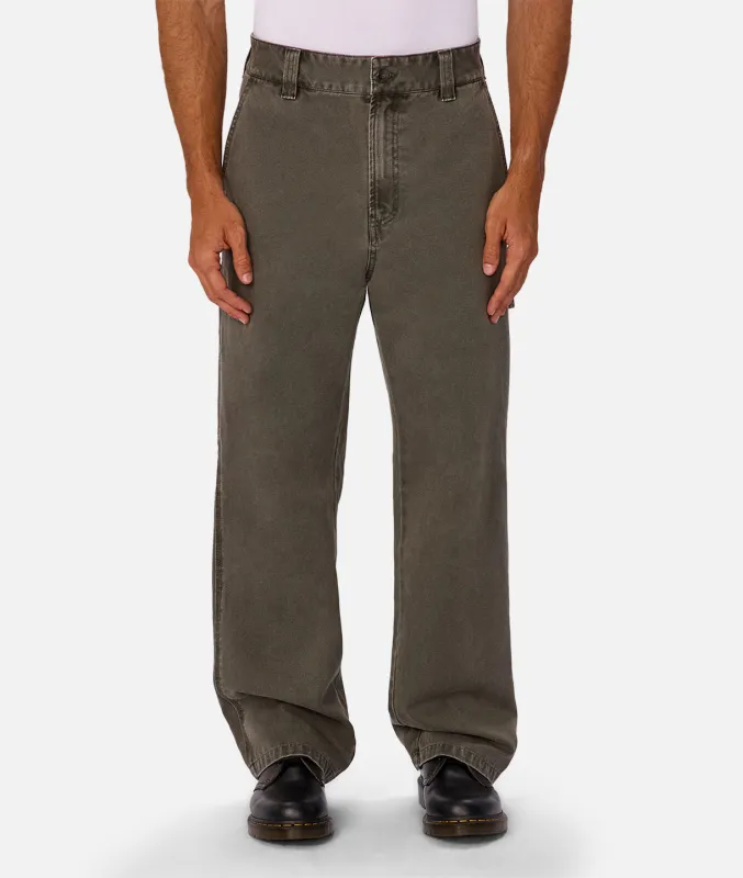 The Detroit Carpenter Pant - Washed Olive sold by Industrie Clothing