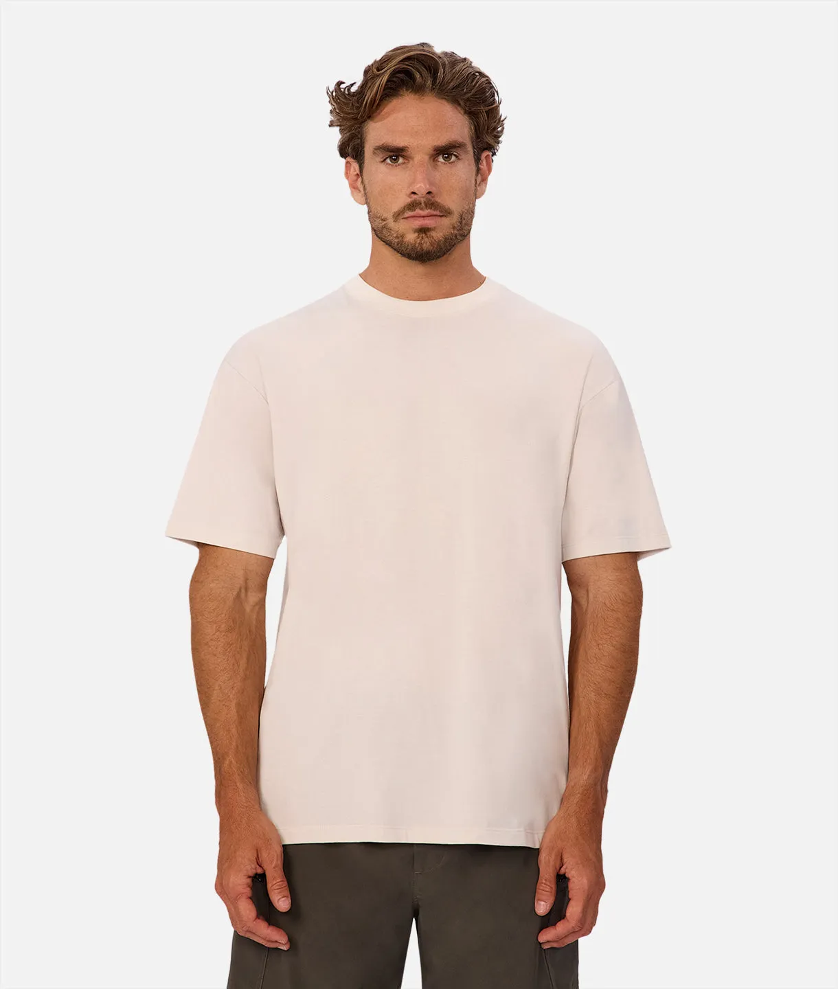 The Freeman Athletic Tee - Talc sold by Industrie Clothing