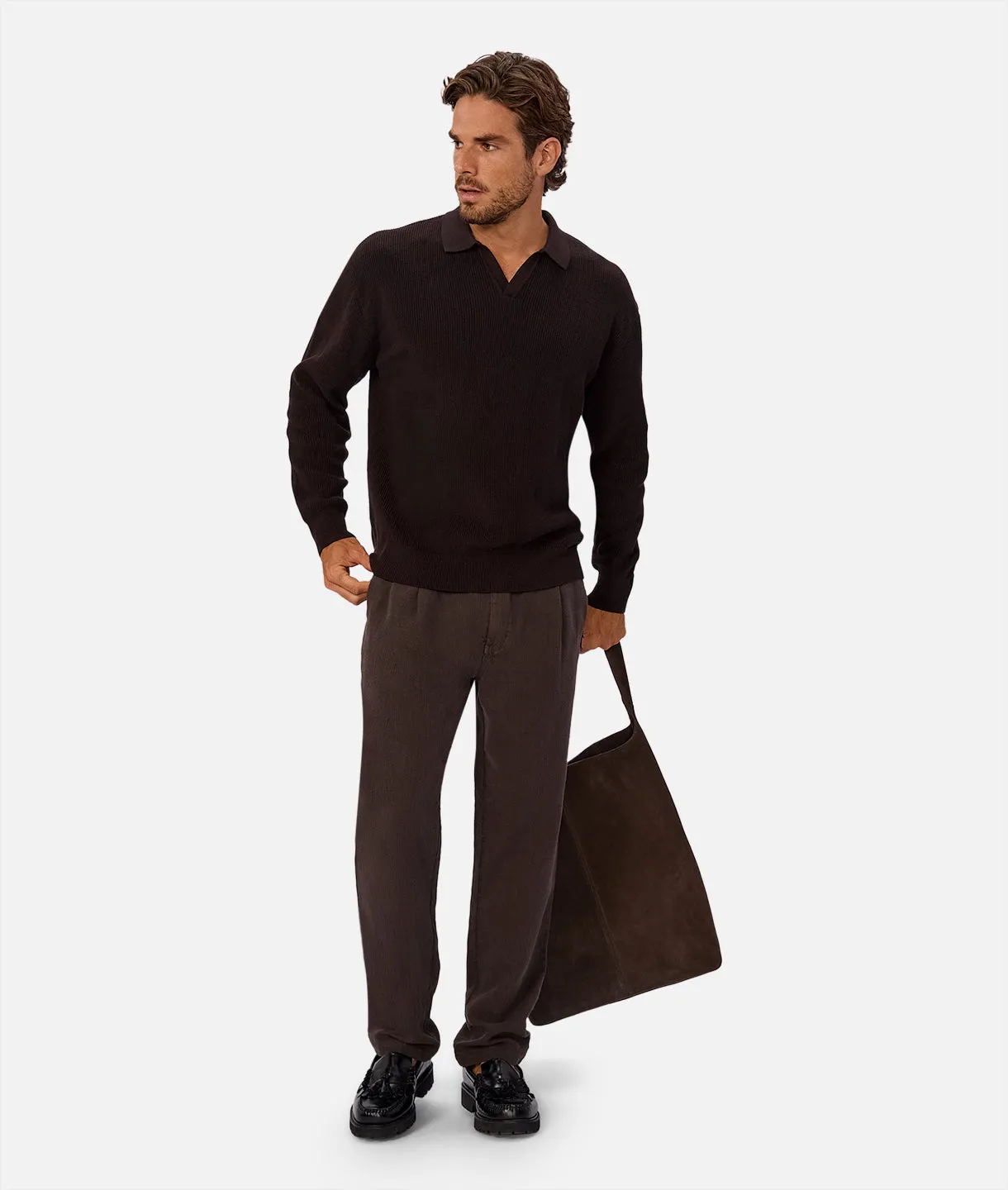 The Mallorca Pant - Dark Aubergine sold by Industrie Clothing product image thumbnail 2