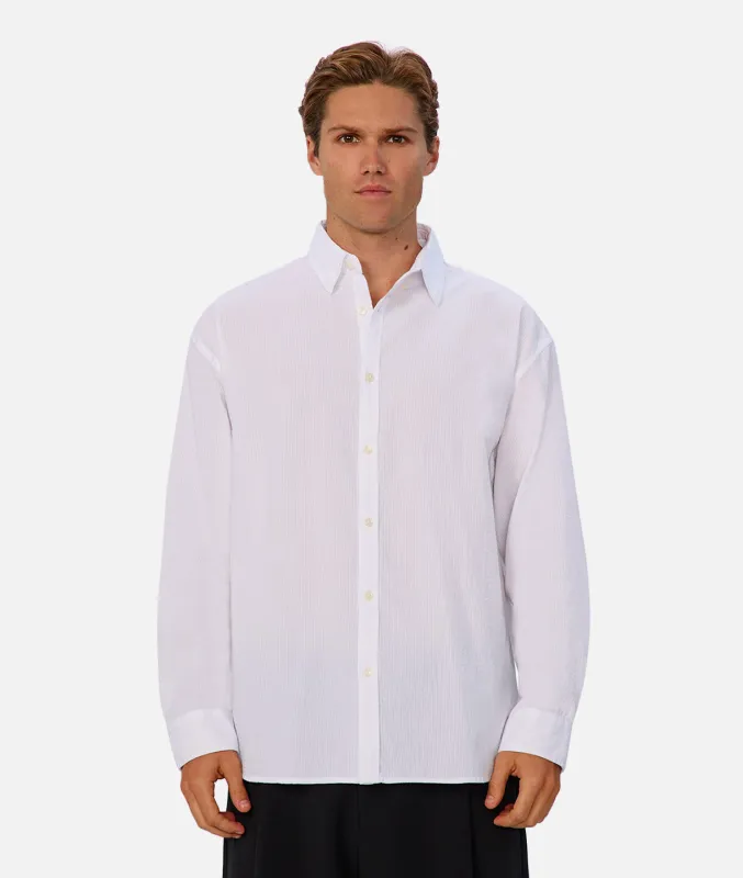 The Knightsbridge Long Sleeve Shirt - White sold by Industrie Clothing