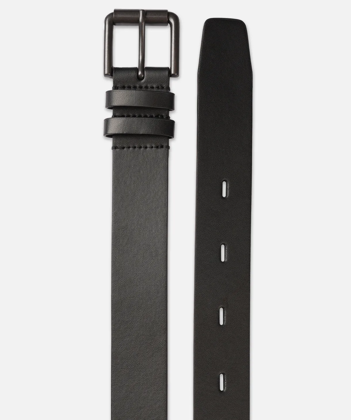 Mens Wide Pu Belt - Black sold by Industrie Clothing product image thumbnail 2