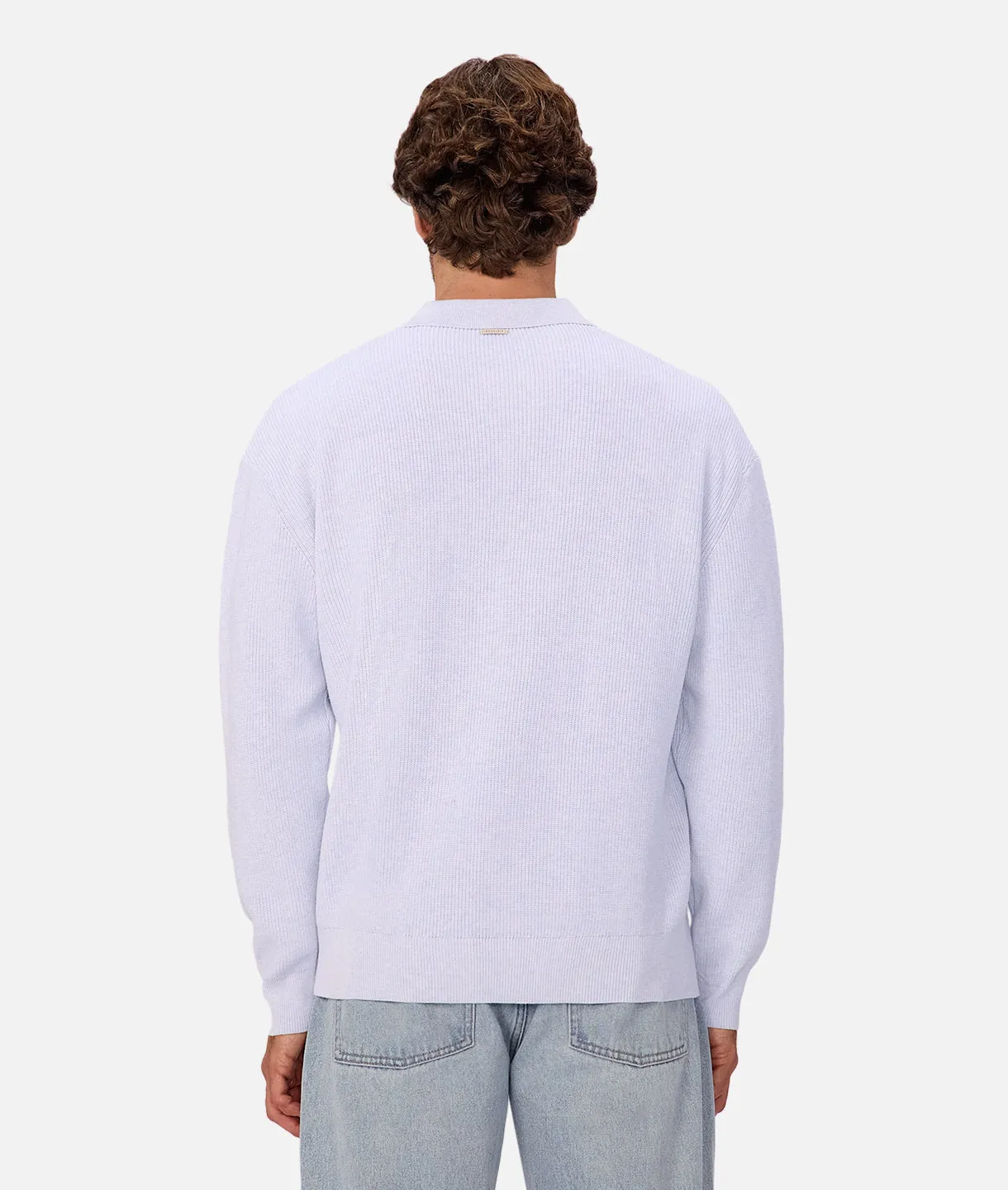 The New England Polo Knit - Light Blue Marle sold by Industrie Clothing product image thumbnail 5