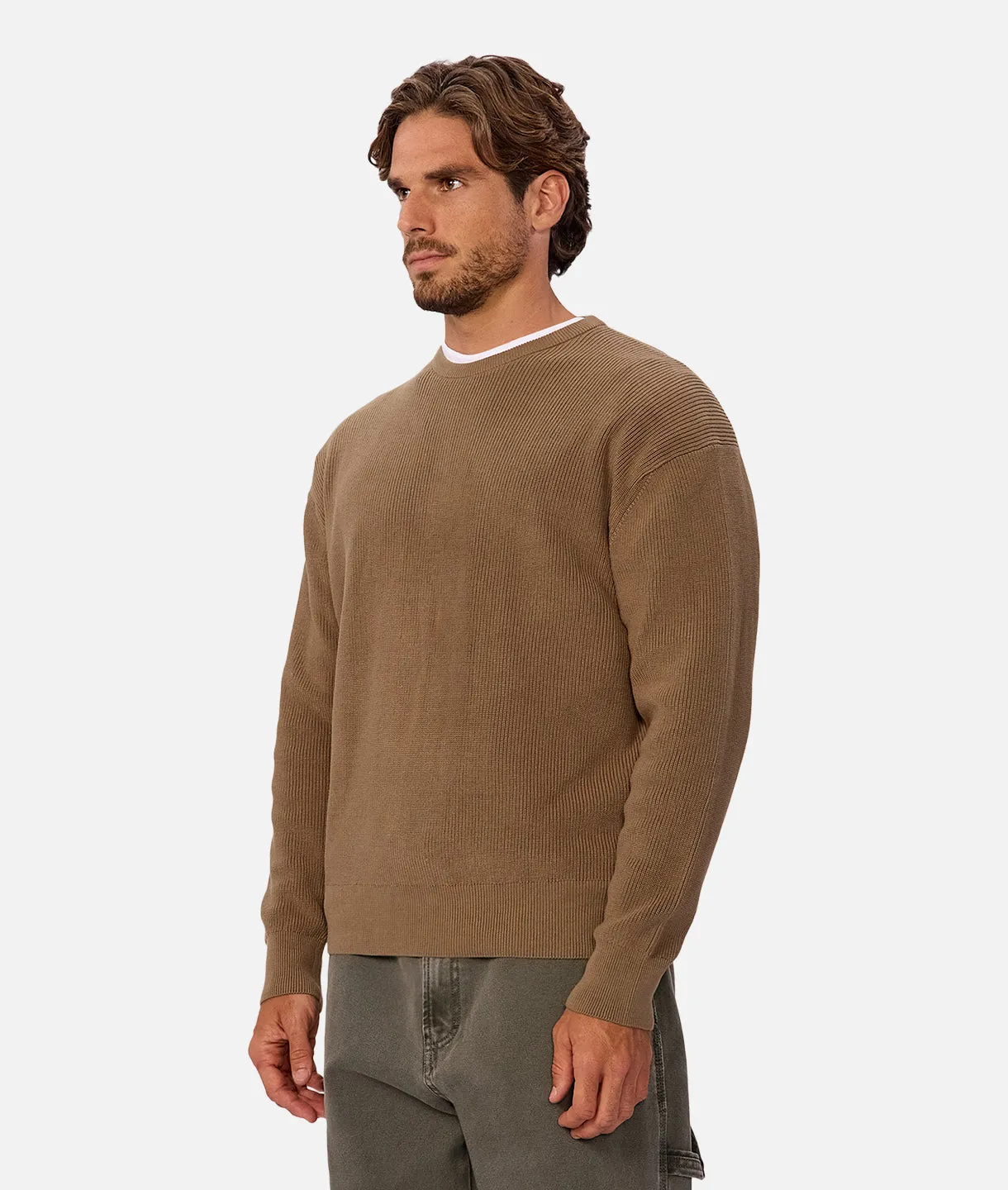 The New England Crew Knit - Acorn sold by Industrie Clothing product image thumbnail 4