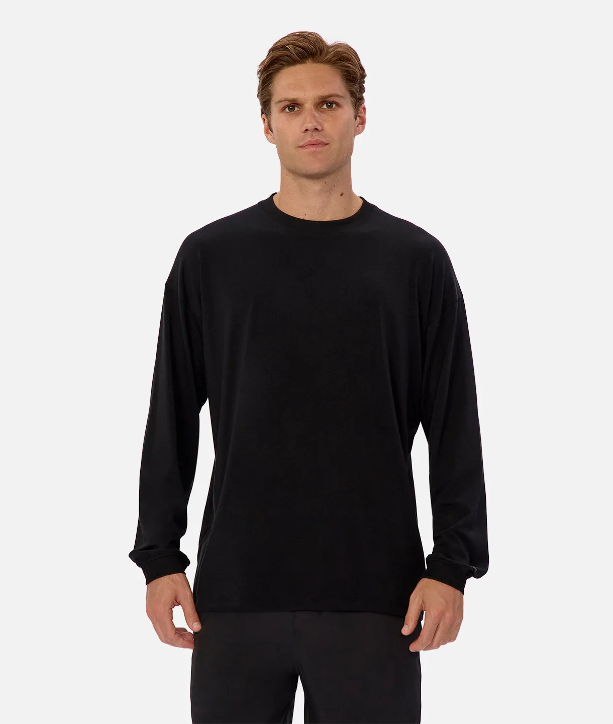 The Freeman Long Sleeve Tee - Black sold by Industrie Clothing