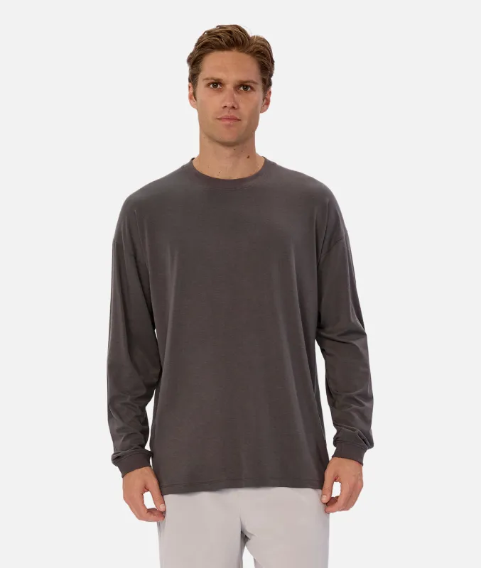 The Freeman Long Sleeve Tee - Onyx sold by Industrie Clothing