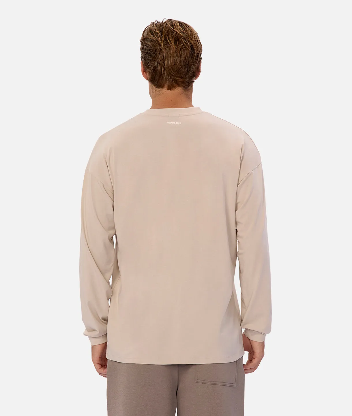 The Freeman Long Sleeve Tee - Stone 21 sold by Industrie Clothing product image thumbnail 3