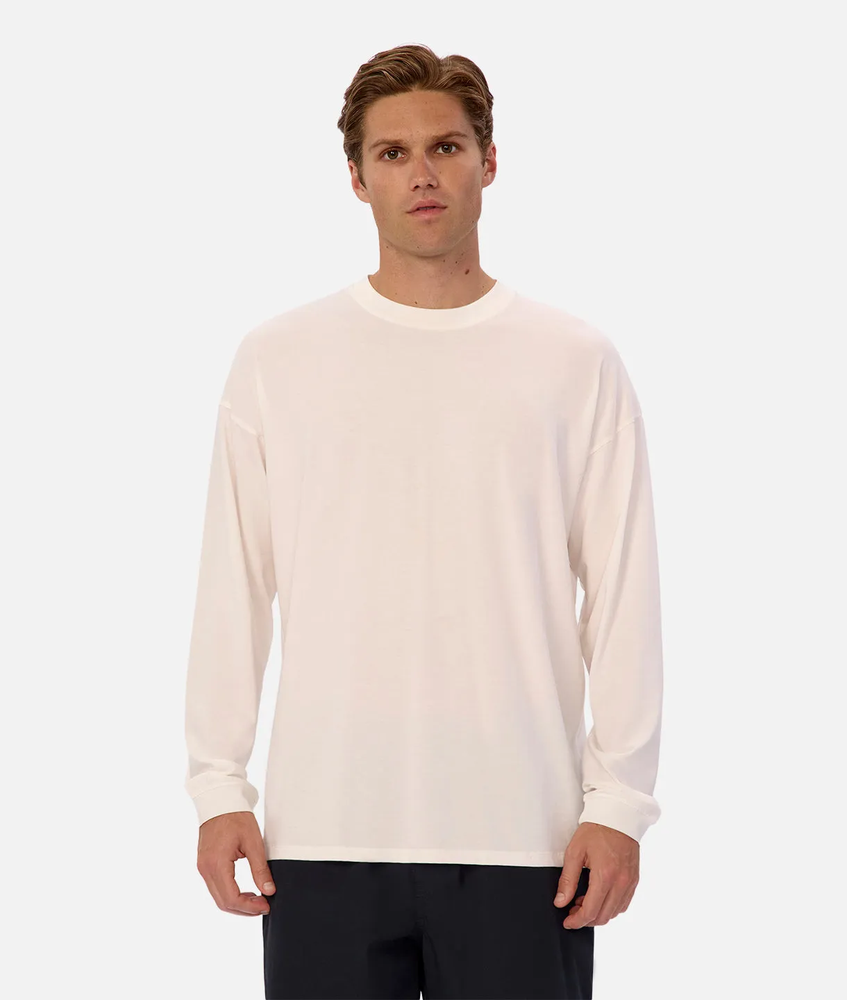 The Freeman Long Sleeve Tee - Chalk sold by Industrie Clothing